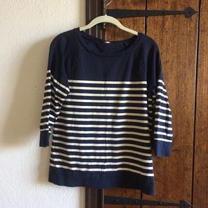 JCrew 3/4 sleeve sweatshirt.